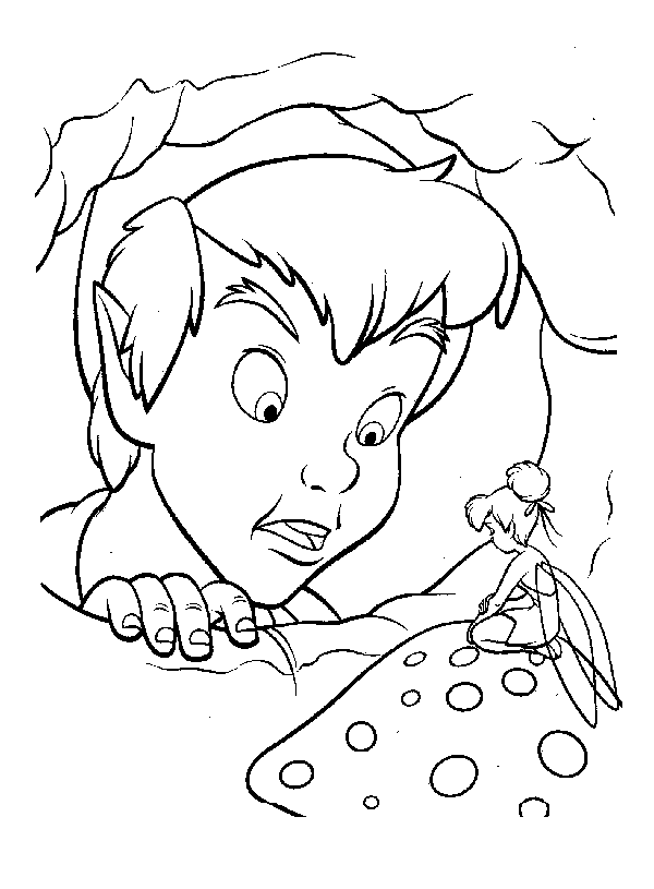 Peter Pan e Trilli 2 disegni gratis da colorare