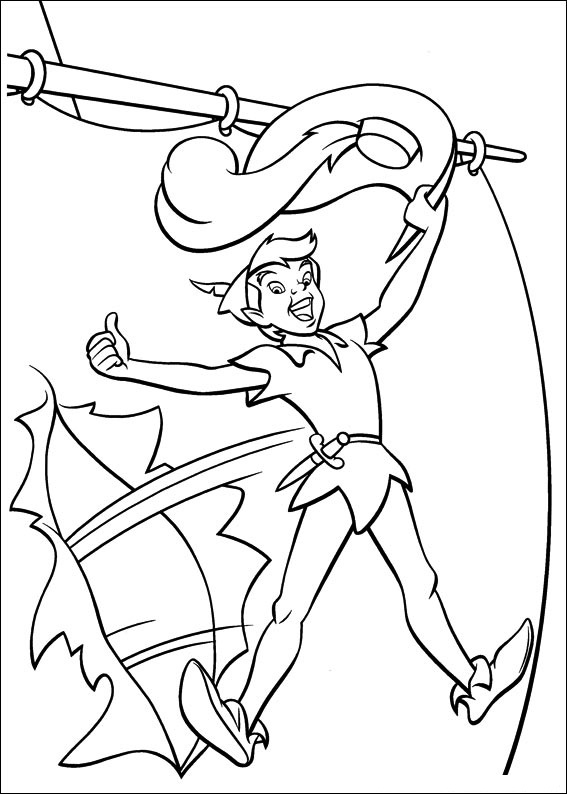 Peter Pan in arrivo disegni da colorare gratis