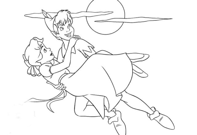 Peter e Wendy 2 disegni da colorare gratis