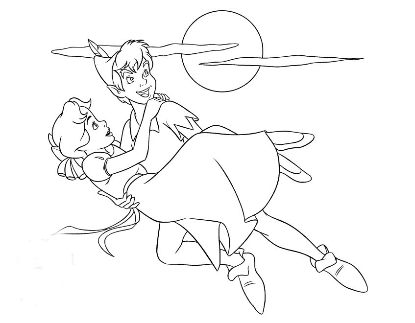 Peter e Wendy 2 disegni da colorare gratis