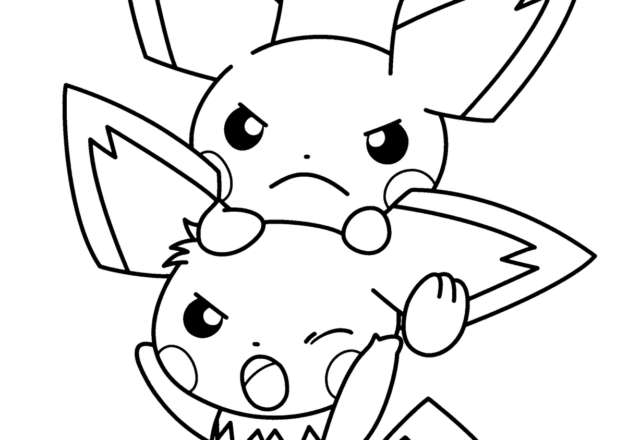 Pichu Pokemon da colorare per bambini