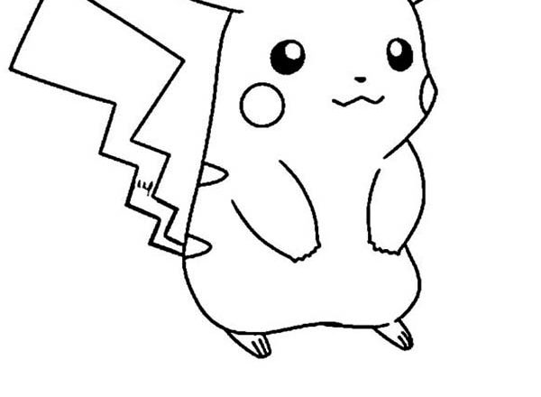 Pikachu con nome disegno da colorare