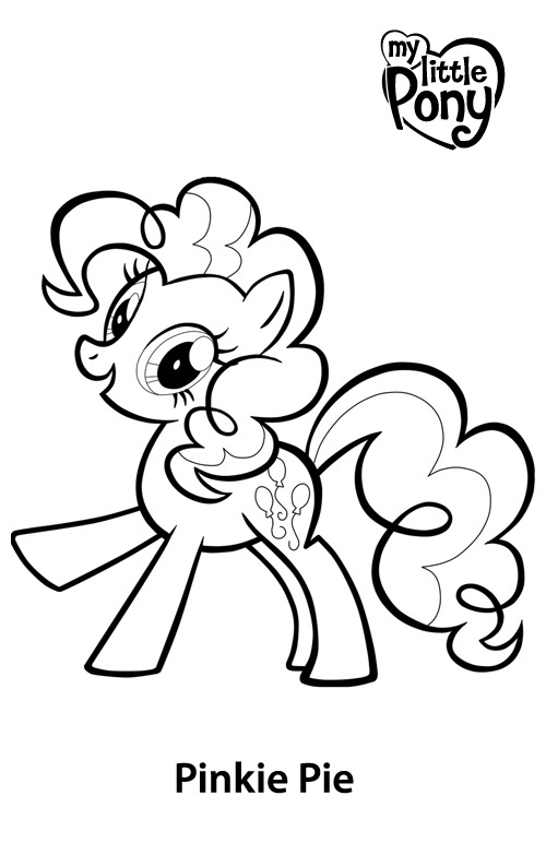 Pinkie Pie 3 disegni da colorare gratis