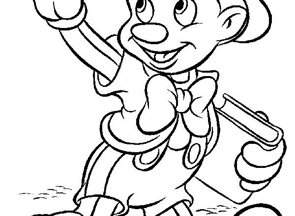 Pinocchio con un libro disegni da colorare gratis