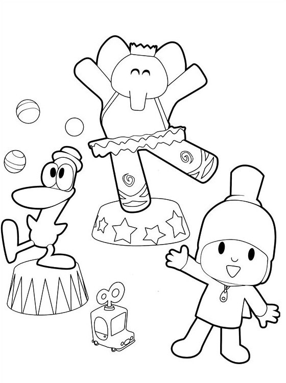 Pocoyo e i suoi amici disegni da colorare - disegni da colorare e stampare  gratis immagini per bambini Disney
