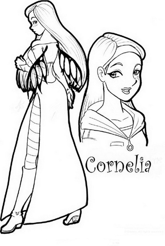 Profilo Cornelia disegni da colorare gratis