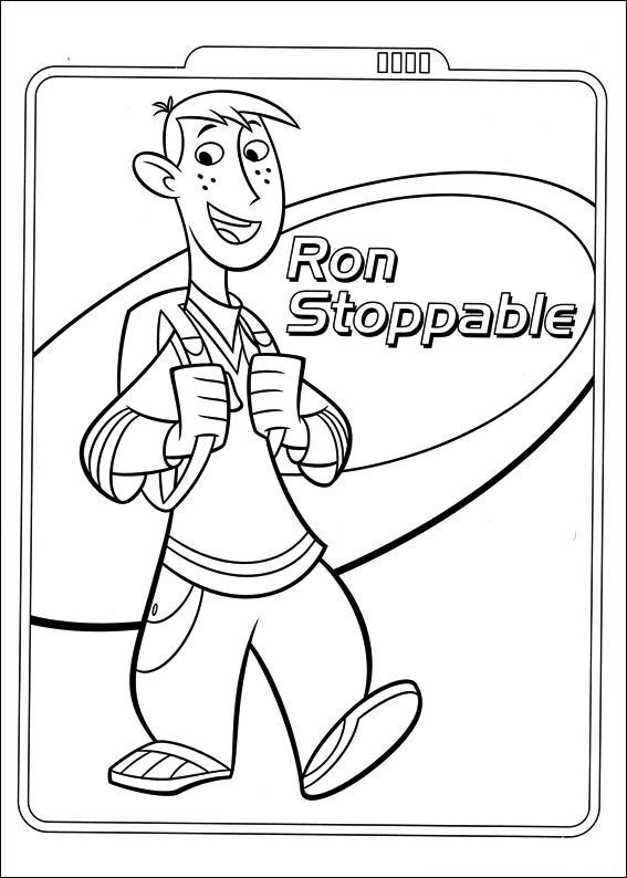 Ron Stoppable 2 disegni da colorare gratis