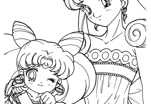 Sailor Moon e Chibiusa disegni da stampare per le bambine