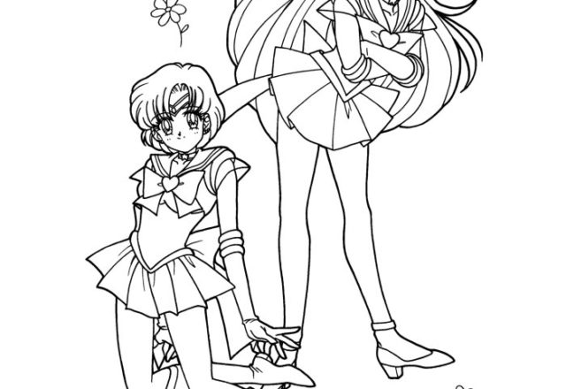 Sailor Moon e Morea disegni da colorare gratuitamente