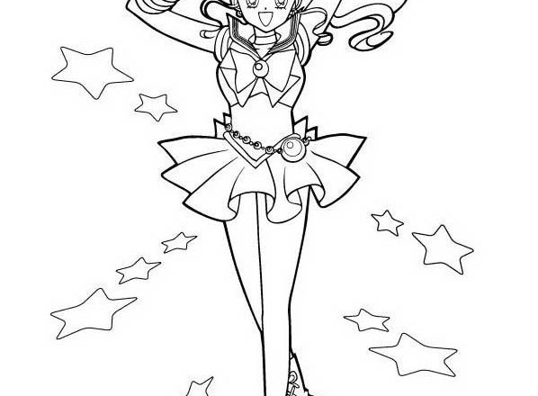 Sailor Moon e le stelle disegni da colorare gratis