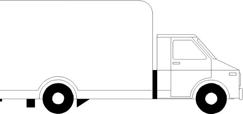 Semplicissimo disegno da colorare camion tir autoarticolato