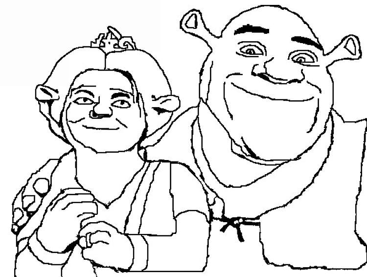 Shrek disegni da colorare