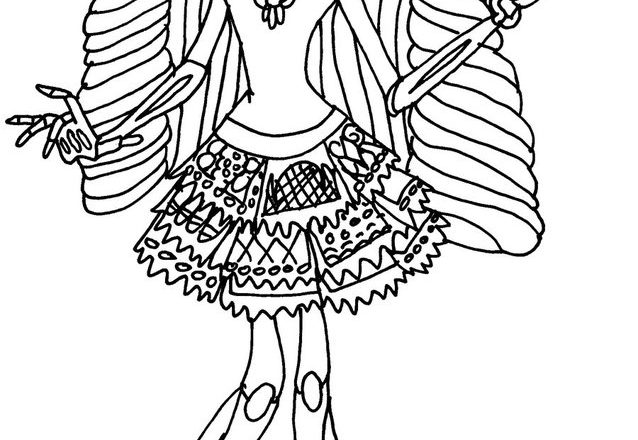 Skelita Calaveras 2 Monster High disegni da colorare gratis