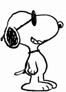 Snoopy sguardo furbo disegno da colorare Peanuts