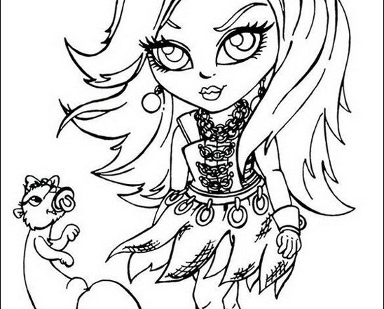 Spectra Monster High baby disegni da colorare gratis