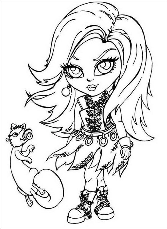 Spectra Monster High baby disegni da colorare gratis