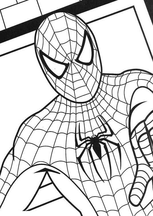 Spiderman arrabbiato disegno da colorare gratis