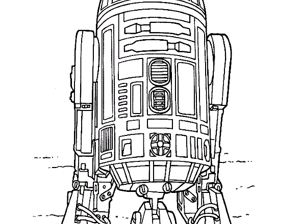 Stampa e colora R2-D2 di Guerre Stellari