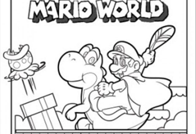 Stampa e colora Super Mario World