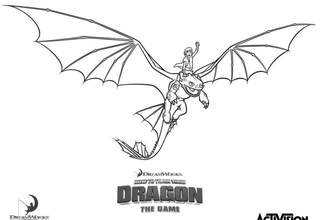 Stampa e colora il film d’ animazione Dragon Trainer