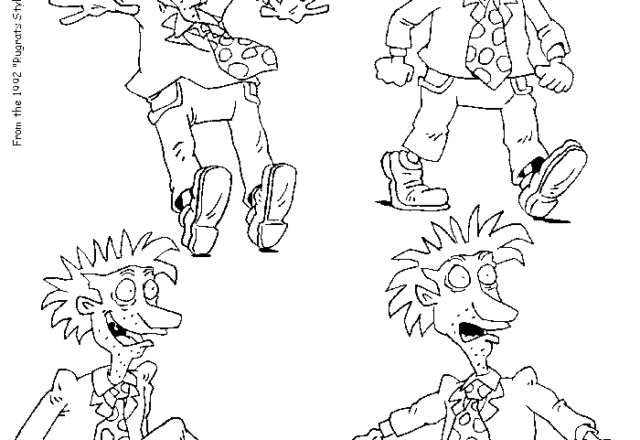 Stuart Stu de I Rugrats in vari disegni da colorare 1