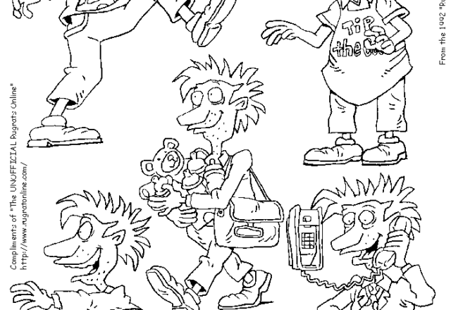 Stuart Stu de I Rugrats in vari disegni da colorare 2