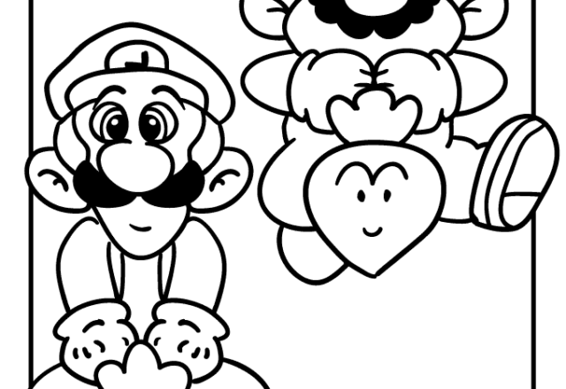 Super Mario Bros e Luigi disegni gratis