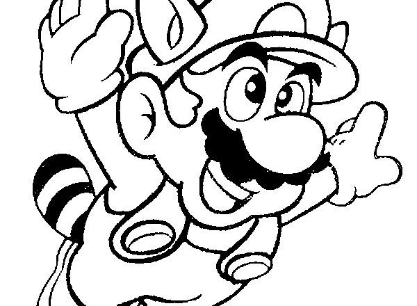 Super Mario Procione trasformazione disegno da colorare gratis