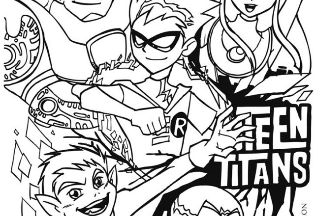 Teen Titans disegni da colorare gratis