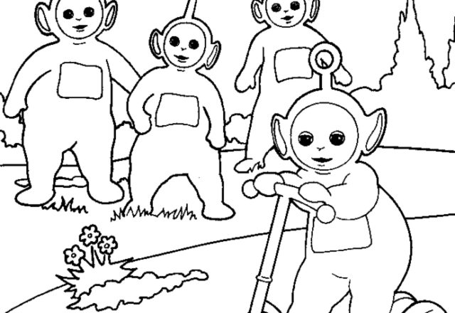 Teletubbies da colorare