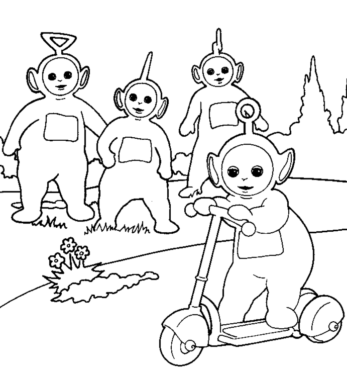 Teletubbies da colorare