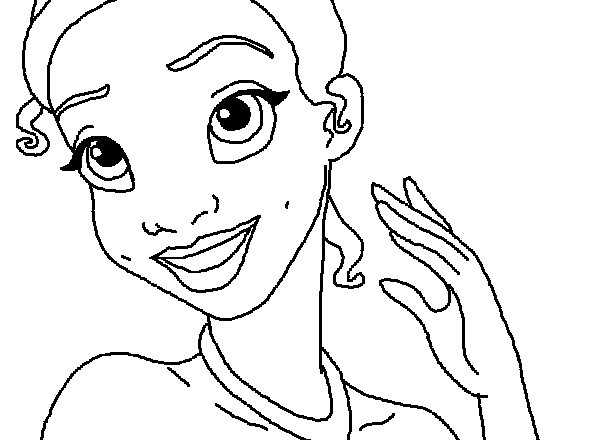 Tiana principessa disegni gratis da colorare