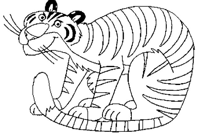 Tigre buffa disegni da colorare