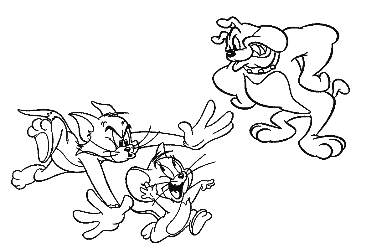 Tom and Jerry e il cane da colorare gratis - disegni da colorare e stampare  gratis immagini per bambini Disney