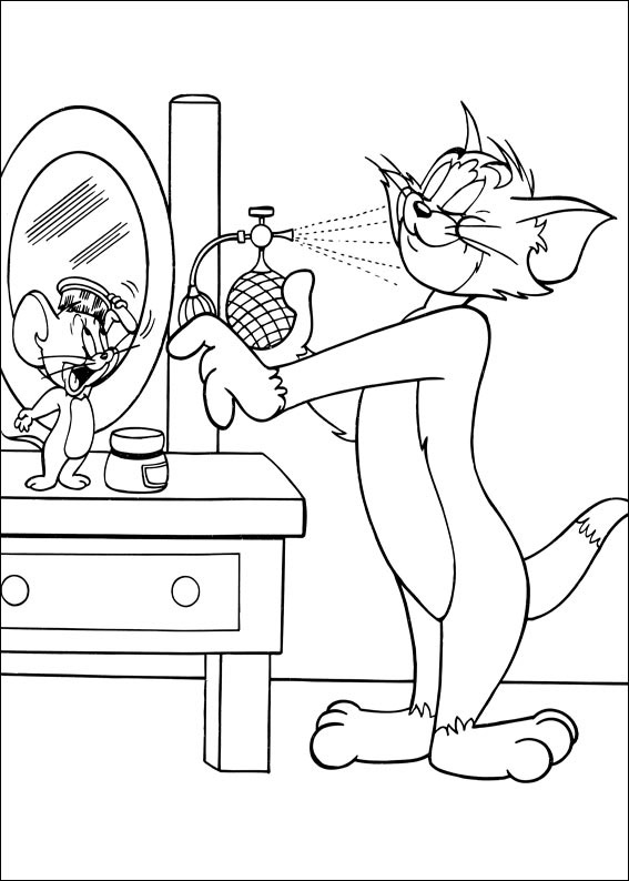 Tom and Jerry e il profumo disegno da colorare