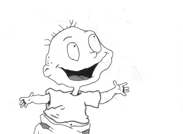 Tommy Rugrats felice altro disegno da colorare