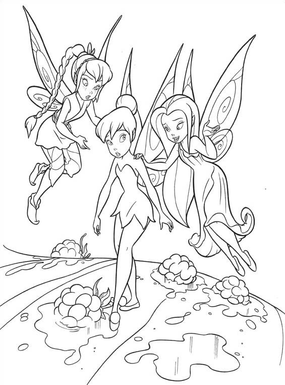 Trilli Argentea e Daina Disney Fairies disegno da colorare gratis