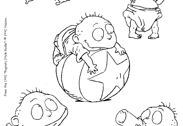 Vari disegni da colorare di Tommy Pickles personaggio de I Rugrats