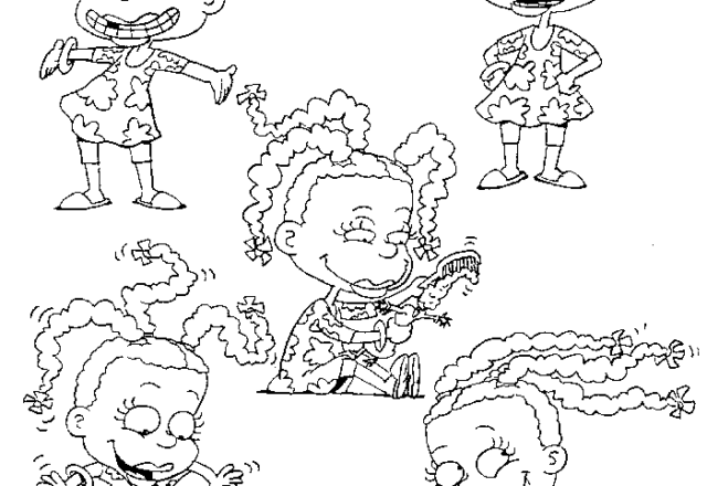 Vari disegni da colorare per bambini di Susie de i Rugrats 1