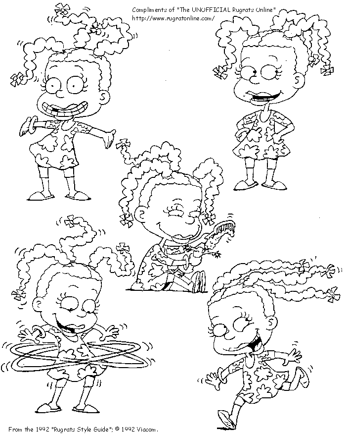 Vari disegni da colorare per bambini di Susie de i Rugrats 1