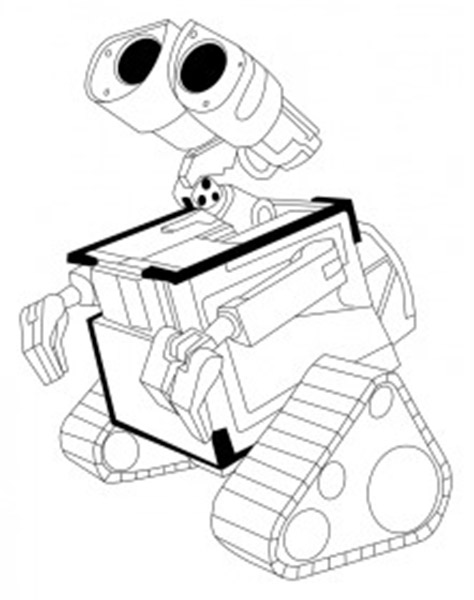 Wall E disegni Disney da colorare gratis (56)