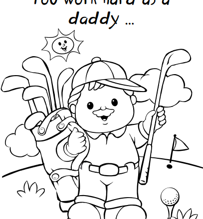 disegni da colorare festa del papà gratis per bambini