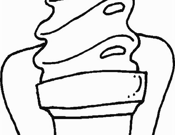 disegni da colorare goloso gelato