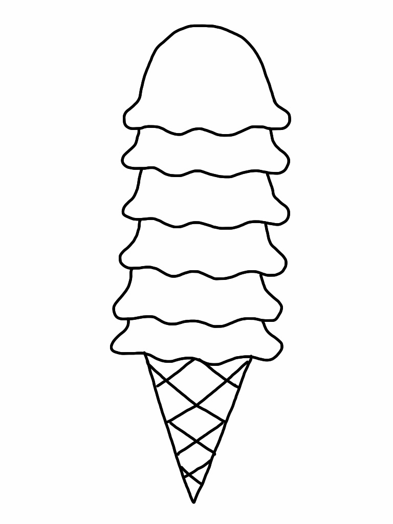 disegni da colorare mega gelato