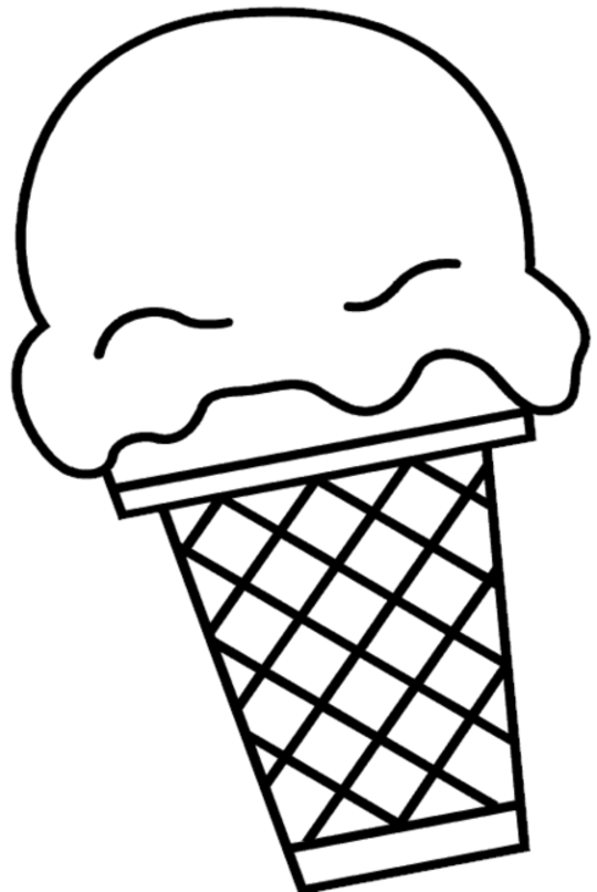 disegni da colorare per bambini gelato