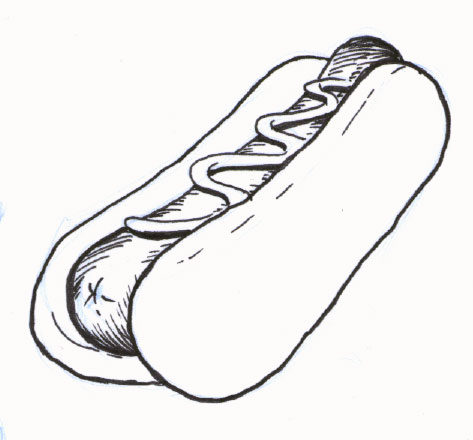 disegni per bambini da colorare hot dog