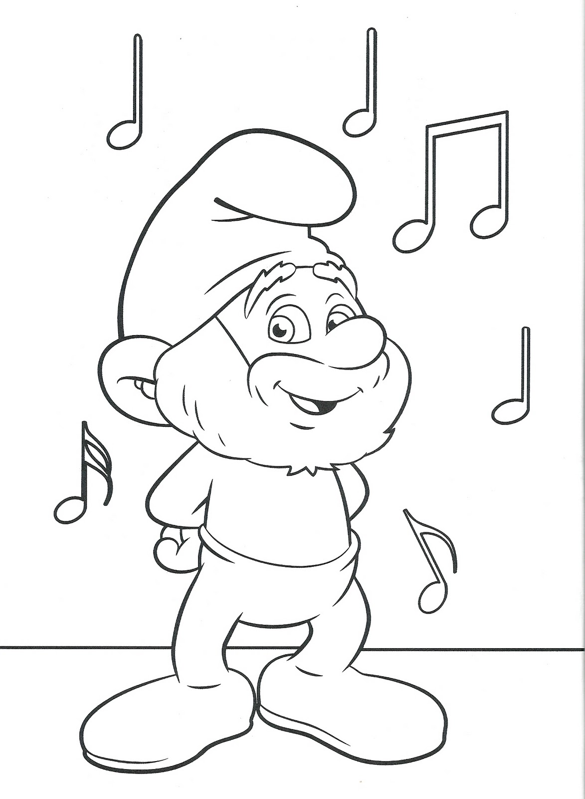 disegni_per_bambini_grande_puffo_musica