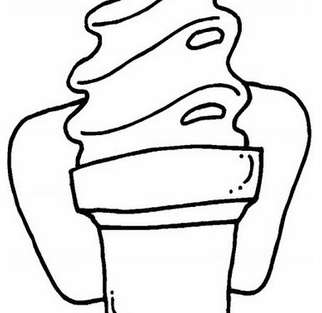 gelato cono da colorare disegni per bambini