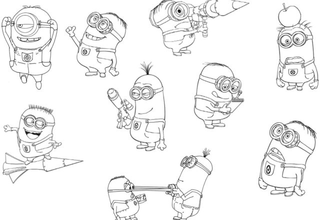 minions personaggi disegni da colorare gratis