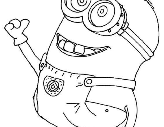 minions saluta disegni da colorare per bambini